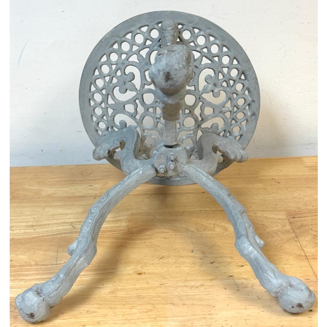 Pair Aesthetic Movement Cast Iron Garden Tabourets / Tables Possibly J.W. Fiske For Sale - Image 4 of 14