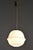 Mid-Century Modern Pendant Light in Brass and Opaline Glass from Kamenický Šenov, 1960s For Sale - Image 6 of 7