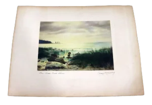 Percy Murray Lake Erie Shores Signed Vintage Photograph