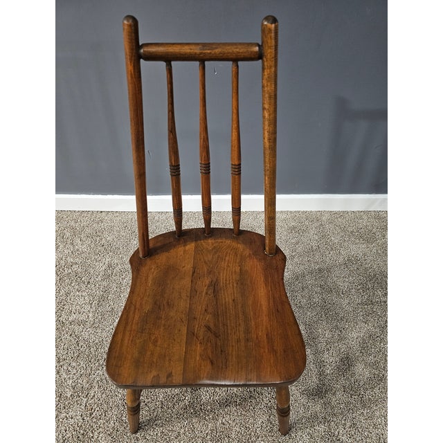 Mid 20th Century Spindle-Back Windsor Chair For Sale - Image 4 of 4
