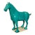 Vintage Ceramic Horse Standing Four Square on Plaque For Sale