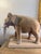 Hand Carved Antique Wooden Elephant Sculpture For Sale - Image 6 of 10