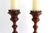 Traditional Pair of Large Turned Wood Candlesticks by Theodore Alexander, 17.5" Tall For Sale - Image 3 of 8