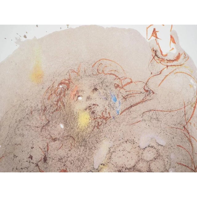 Salvador Dali, Biblia Sacra, The Creation of Man, Lithograph For Sale - Image 4 of 5