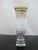 Transparent Waterford Crystal & Brass Menorah Holiday Chanukah Candle Holder Original Box For Sale - Image 8 of 14