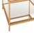 Metal 3 Tier Accent Table in Gold For Sale - Image 7 of 8