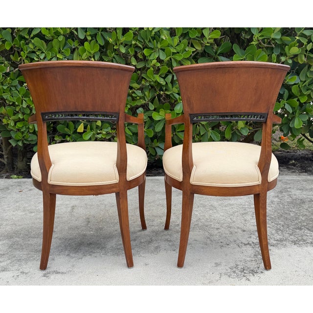 Wood William Switzer Biedermeier Armchairs, Pair For Sale - Image 7 of 17