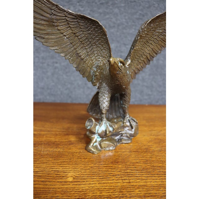 Cast Metal Eagle Sculpture For Sale In Philadelphia - Image 6 of 13