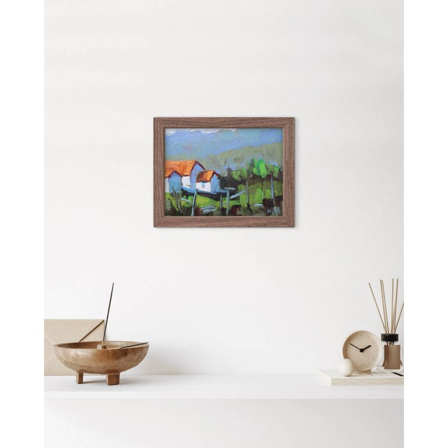 Expressionist Landscape Oil Painting, Modern Impressionist For Sale - Image 9 of 9