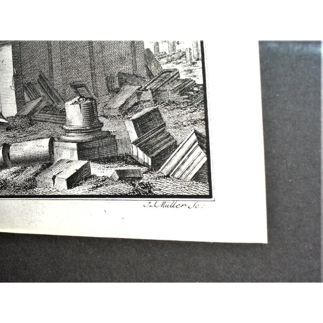 Grand Tour Mid 18th Century "Ruins of Palymara, Otherwise Tedmor, in the Desert" Original Robert Wood Print, Framed For Sale - Image 3 of 6