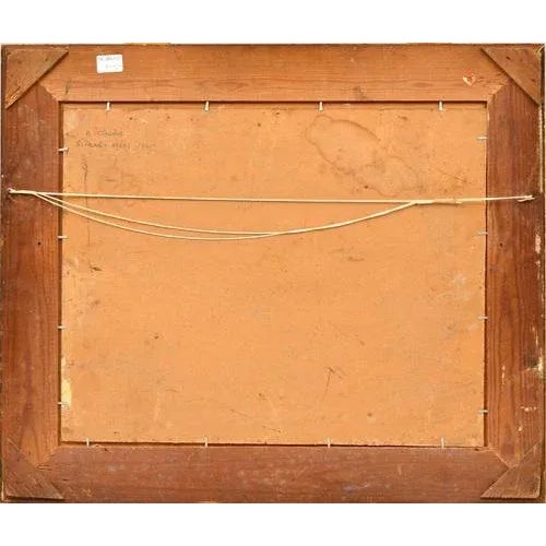 Modern Silver Lake, Oil on Board, 20th Century For Sale - Image 3 of 4