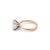 Ladies 18K Rose & White Gold IGI 4.15ct I VVS2 Lab Grown Diamond Solitaire Engagement Ring For Sale In Houston - Image 6 of 9