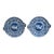Spode Blue and White Greek Pattern Hot Water Dishes, Zeus in His Chariot, a Pair For Sale