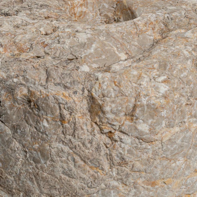 This stunning 19th Century European Marble Mortar is a true relic of culinary history, now poised to serve as a...