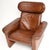 Brown Set of Vintage Italian Leather Reclining Armchair and Ottoman, 1960s For Sale - Image 8 of 14