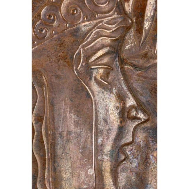 Early 20th Century Art Nouveau Pallas Athena Panel by Georg Klimt, 1900 For Sale - Image 5 of 7