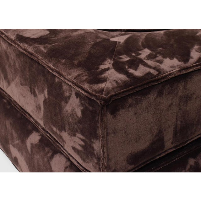 Trio Sectional Sofa in Chocolate Brown Velvet with New Upholstery from Cor, 1972, Set of 10 For Sale - Image 18 of 18
