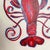 Baroque Original Lobster Painting in Ornate Gold Studded Frame, Oil on Canvas, 13" X 16" by Tatiana Duperault For Sale - Image 3 of 5