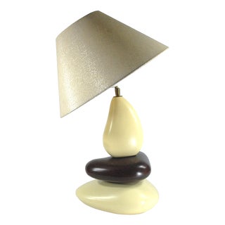 Ceramic Pebble Table Lamp by François Chatain, France, 1990s For Sale