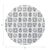 Contemporary Bougie Diamonds Ice Vegan Leather Round Pebble Placemat, Set of 4 For Sale - Image 3 of 5