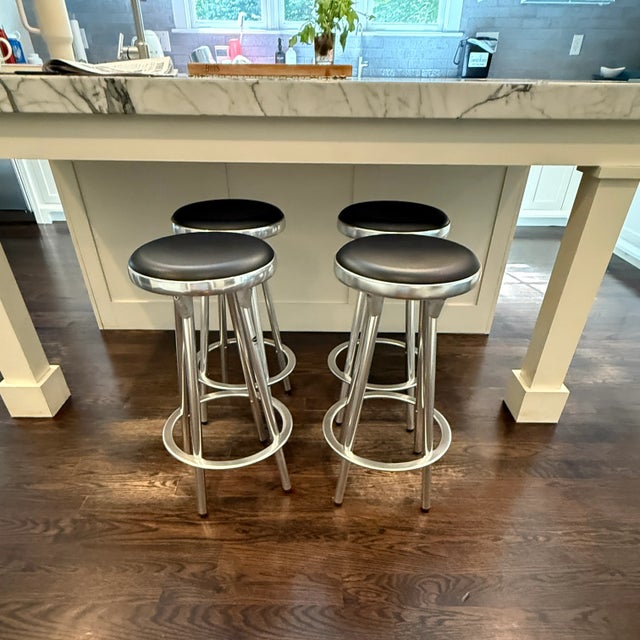 Set of 4 DWR Indecasa Stools | Chairish