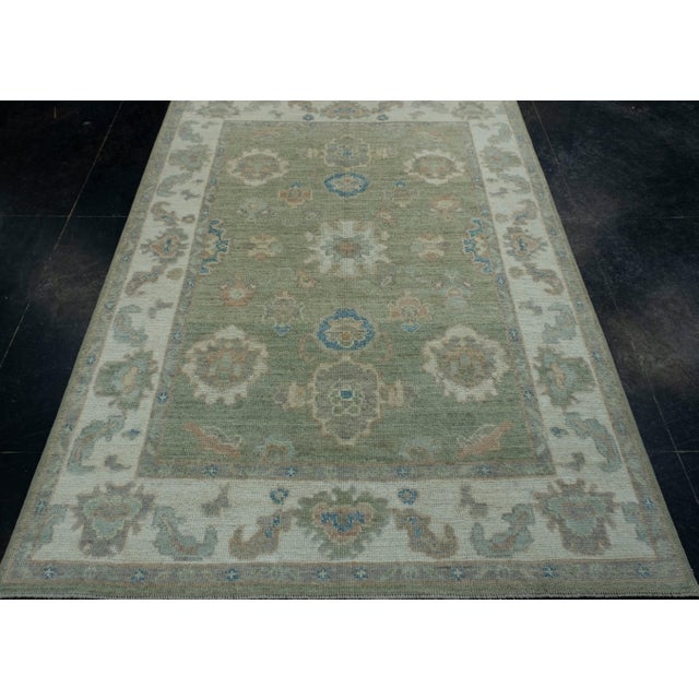 Turkish Oushak Rug 5' x 7' #17957 Explore a curated collection of hallway runners, wool rugs, and handmade masterpieces at...