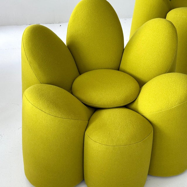 Postmodern Mayflower Chairs Attributed to Fabrice Derrux for Roche Bobois For Sale - Image 3 of 8