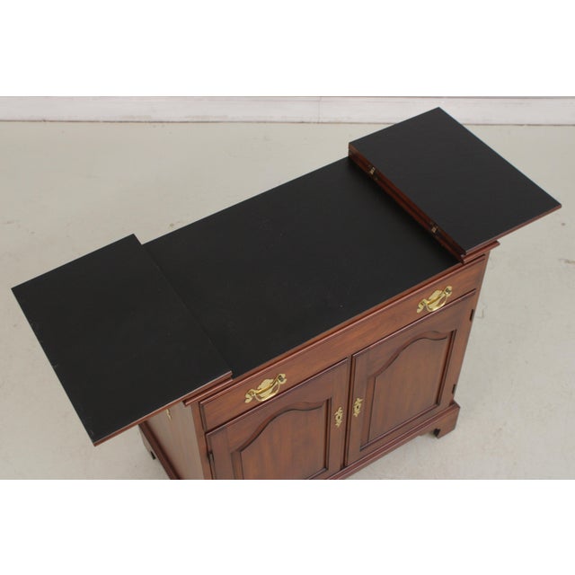 Henkel Harris Cherry Flip Top Server Cabinet For Sale - Image 9 of 18