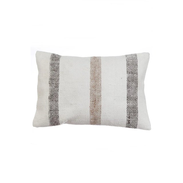 Handmade Striped Kilim Pillow Cover For Sale - Image 4 of 4