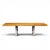 Roger Sprunger for Dunbar Mid Century Burlwood and Chrome Expanding Dining Table with 2 Leaves This table measures: 66...