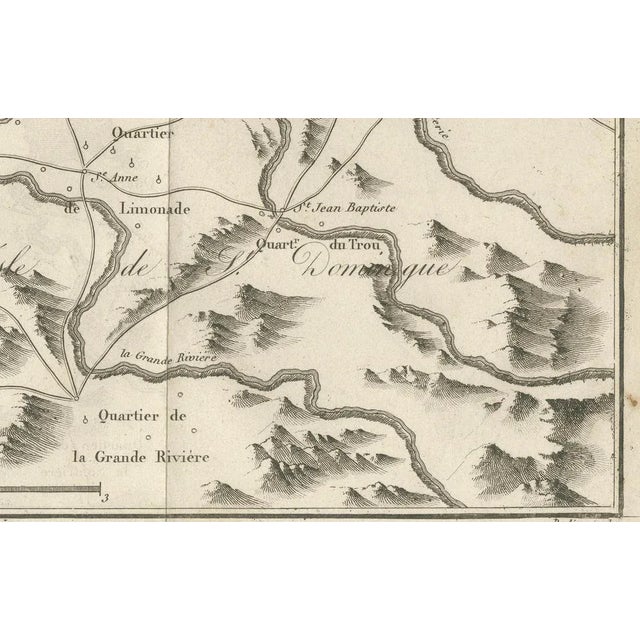 This detailed 18th-century copperplate engraving, titled Carte des Environs du Cap Français et des Paroisses qui en...