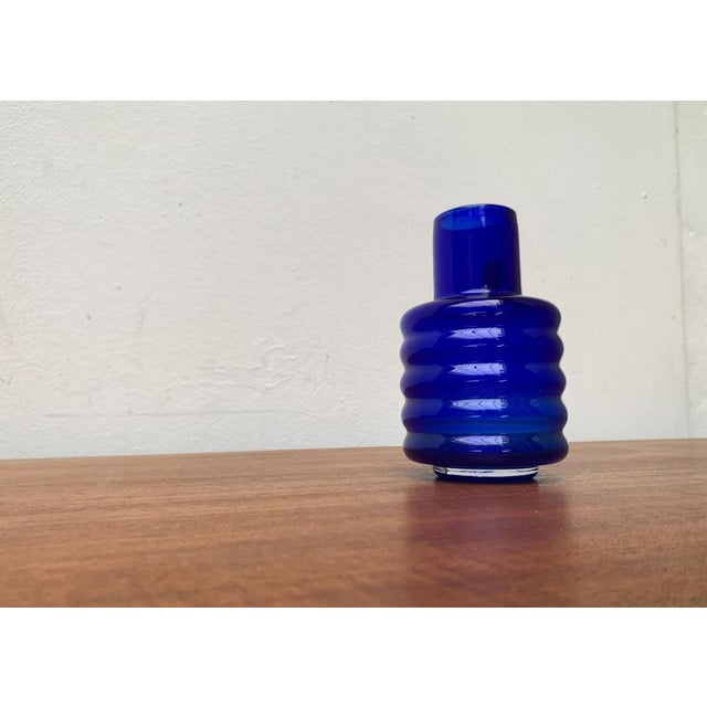 Mid-Century East German GDR Glass Vase from Veb Glaswerk Harz Derenburg, 1960s For Sale - Image 10 of 15