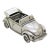 Vintage Italian Handmade Genuine Silver Cabrio Car Convertible Figurine Miniature, Made in Tuscany (Arezzo, Ar, Italy) For Sale
