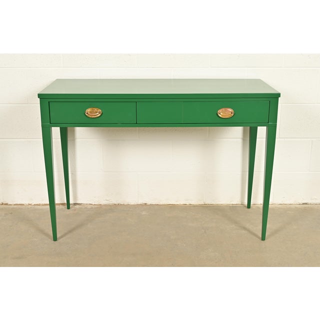 A gorgeous antique Federal, Regency, or Hepplewhite style writing desk, entry table, sofa table, or console table By John...