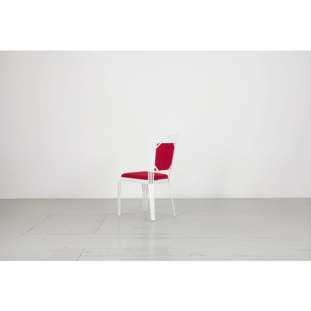 Metal Garden Table Set by Giuseppe De Vivo, 1940s, Set of 7 For Sale - Image 7 of 18