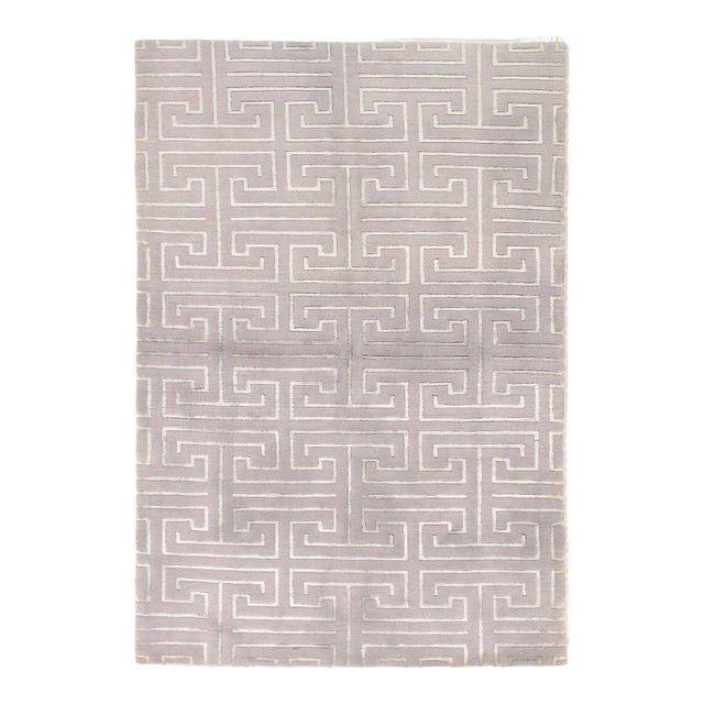Pasargad DC Fine Hand Knotted Modern Rug For Sale