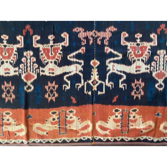 Black Ikat Textile From Sumba Island, Indonesia For Sale - Image 8 of 10