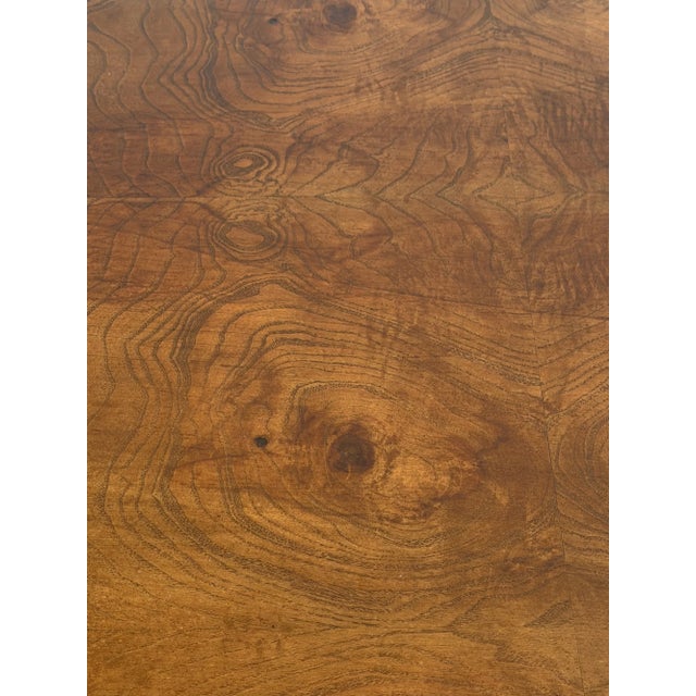 Burl & Oak Pedestal Column Table For Sale - Image 11 of 11