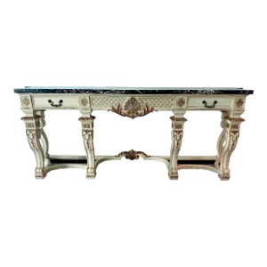 1930s French Louis XV Style Maison Jansen Marble Top Console / Sideboard Table
