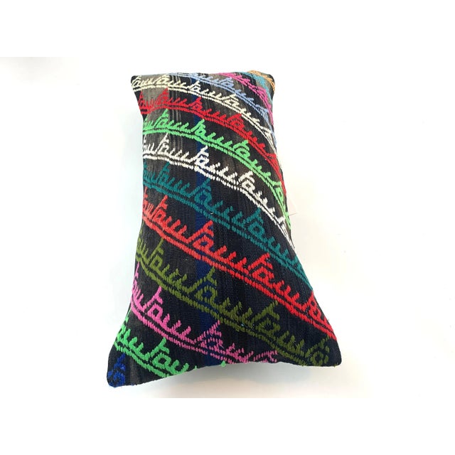 Vintage Turkish Kilim Pillow Cover For Sale - Image 4 of 11
