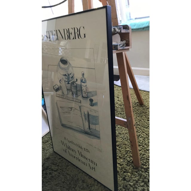 This 1978 original vintage exhibition poster from the Whitney Museum of American Art in Manhattan, NY, features the work...