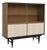 Mid Century Modern Display Cabinet | Walnut & Melamine Bookcase by Berry Furniture, Made in England, C. 1960’s For Sale