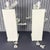 1990s Hand Carved Wood Banana Plant Lamps Finished in White Plaster - A Pair For Sale - Image 9 of 14