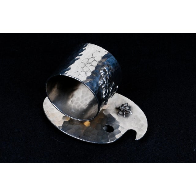 Hammered Rogers & Smith Co. Napkin Ring. 19th Century. Rogers & Smith Co. Located in Meriden, Connecticut. Pattern number...