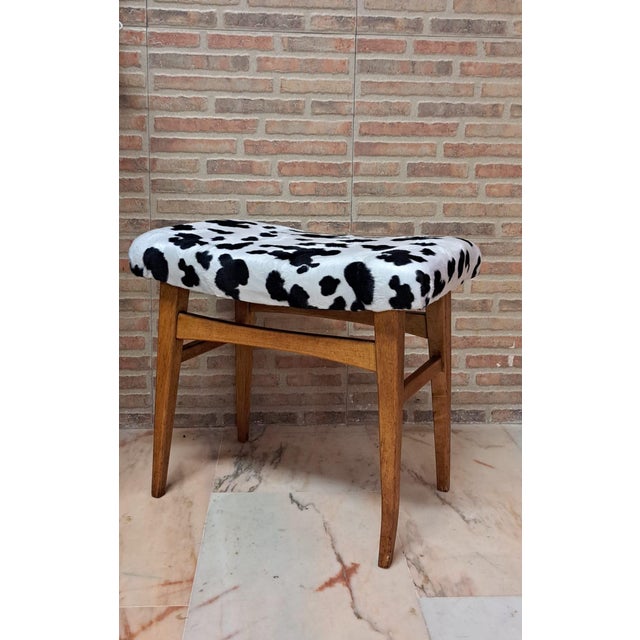 1960s Vintage Nordic Ottoman, 1960s For Sale - Image 5 of 8