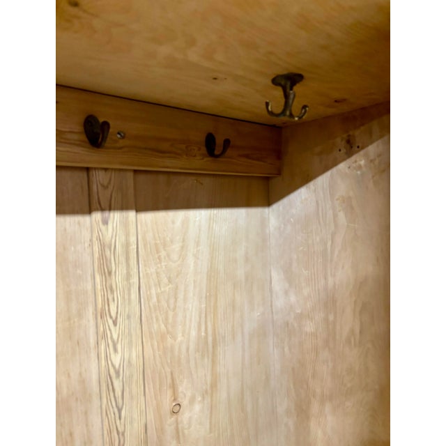 Wood 19th Century English Pine Wardrobe For Sale - Image 7 of 12