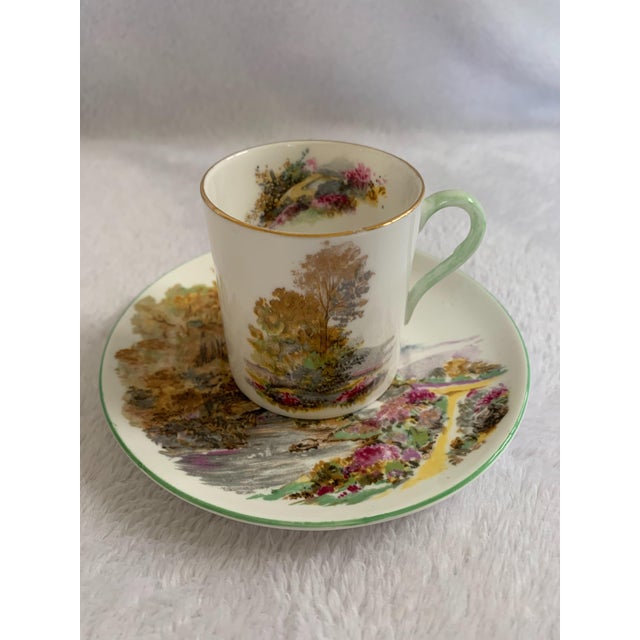 1960s Shelley English Heather Tea Cup and Saucer - 2 Pieces For Sale - Image 11 of 11