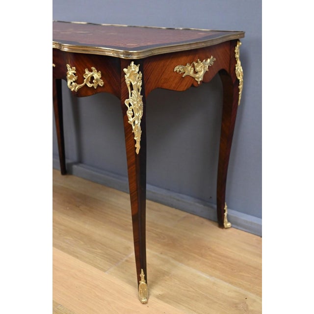 Early 20th Century Louis XV Mahogany Writing Desk For Sale - Image 14 of 18
