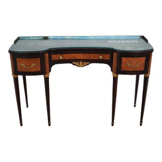 Vintage French Louis XV Vanity W. Hand Painted Top For Sale