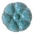 French Gien Faience Turquoise Oyster Plate, Mid 20th Century For Sale